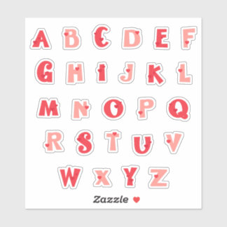 Pegatina Hedge Hugs Lowercase Alphabet Stickers | Cute Hedg