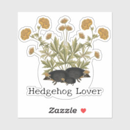 Pegatina Hedgehog Lover Woodland