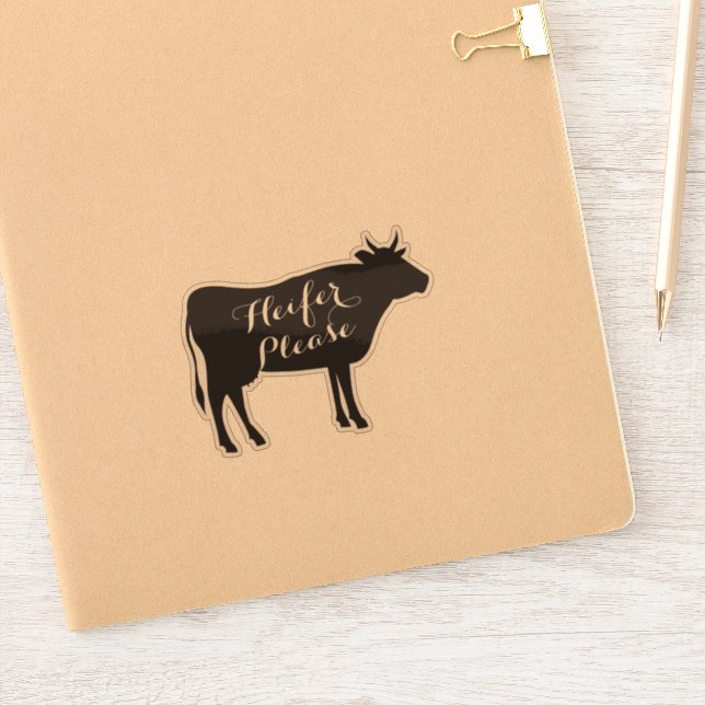 Pegatina Heifer Please Decal (Cuaderno)