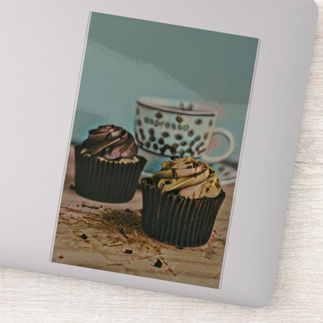 Pegatina Helado de chocolate (Detalle)