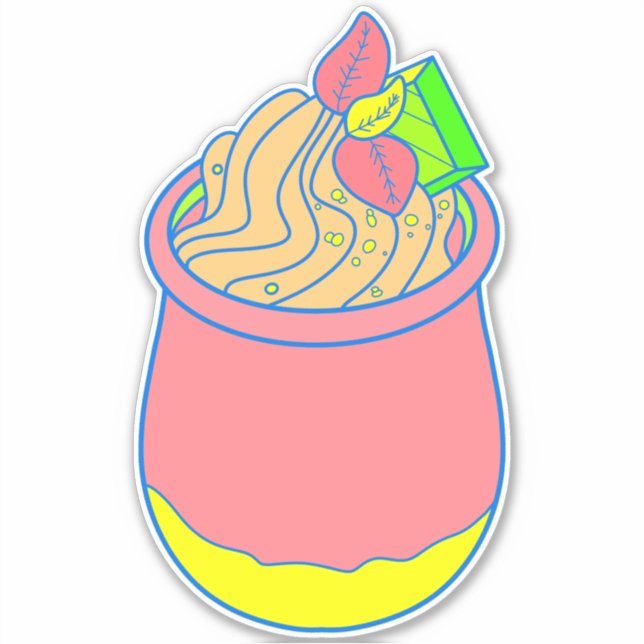 Pegatina Helado de sherbet (Anverso)