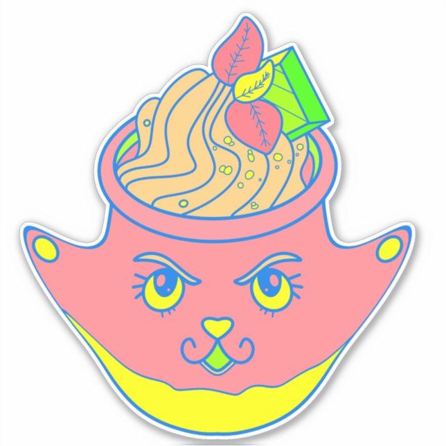 Pegatina Helado de sherbet (Anverso)