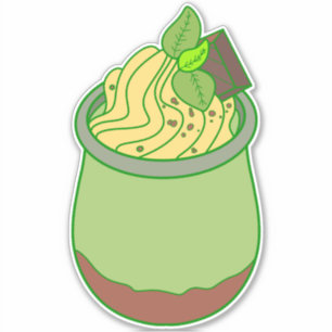 Pegatina Helado de vainilla