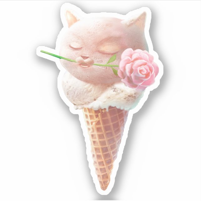 Pegatina Helado Kitty - Rosy & Dreamy (Anverso)