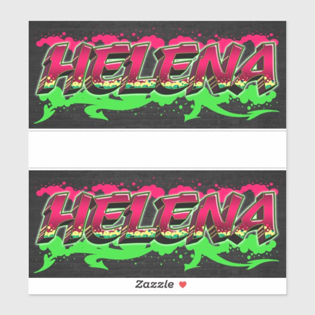 Pegatina Helena Vorname Name Graffiti Aufkleber Sticker (Hoja)