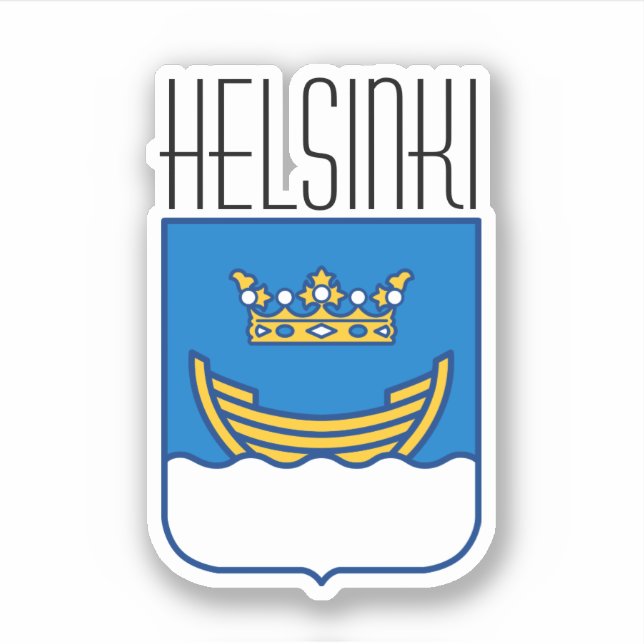 Pegatina Helsinki (Anverso)
