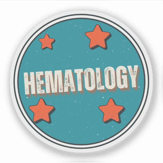 Pegatina Hematología (Anverso)