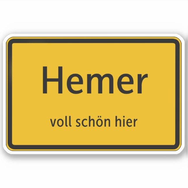 Pegatina Hemer Aufkleber Sticker Autoaufkleber (Anverso)