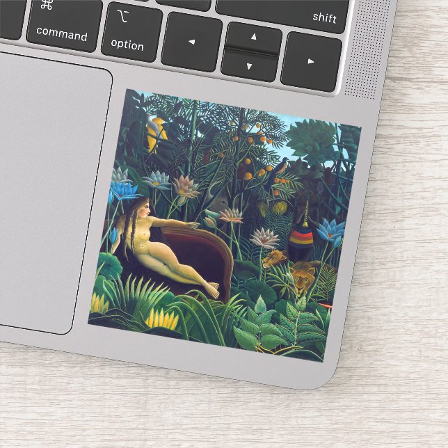 Pegatina Henri Rousseau - El sueño / Le Reve (Detalle)