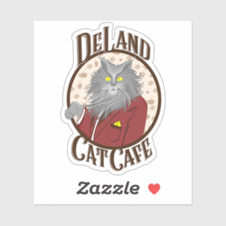 Pegatina Henry DeCat en rojo