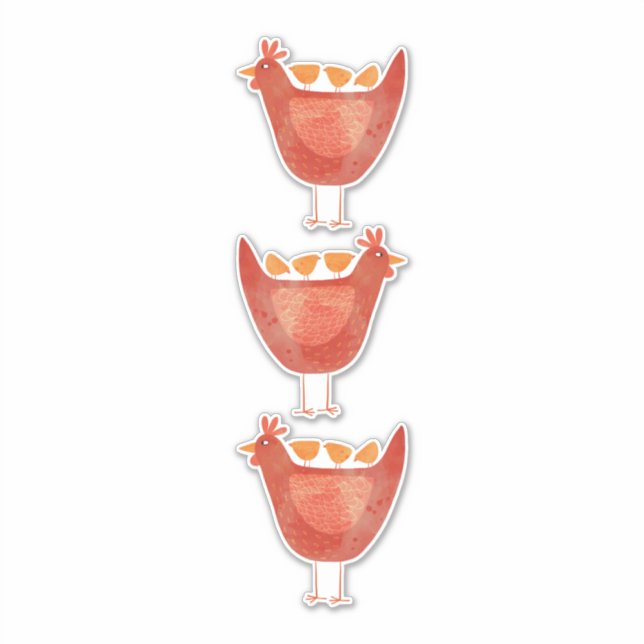 Pegatina Hens y Chicles (Anverso)