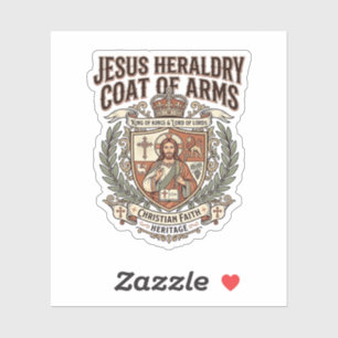 Pegatina Heráldica de Jesús Escudo de Armas Heráldica de Je