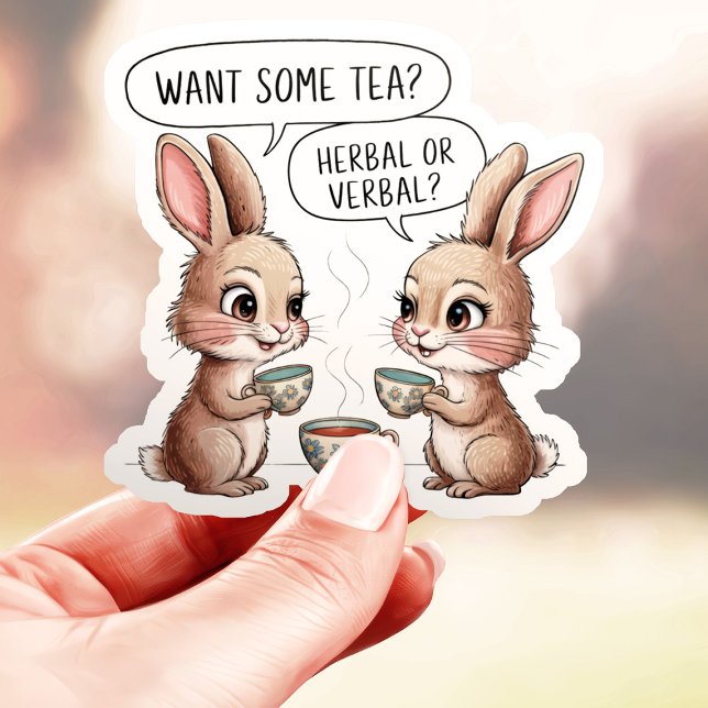 Pegatina Herbal o Verbal Tea Bunnies (Subido por el creador)