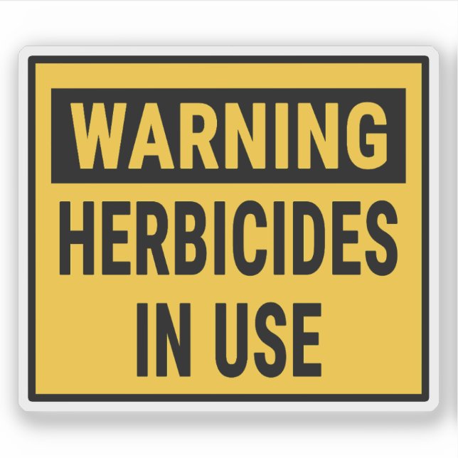 Pegatina Herbicidas De Advertencia En Uso (Anverso)