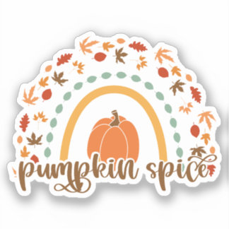 Pegatina Herbst Aufkleber Pumpkin Spice
