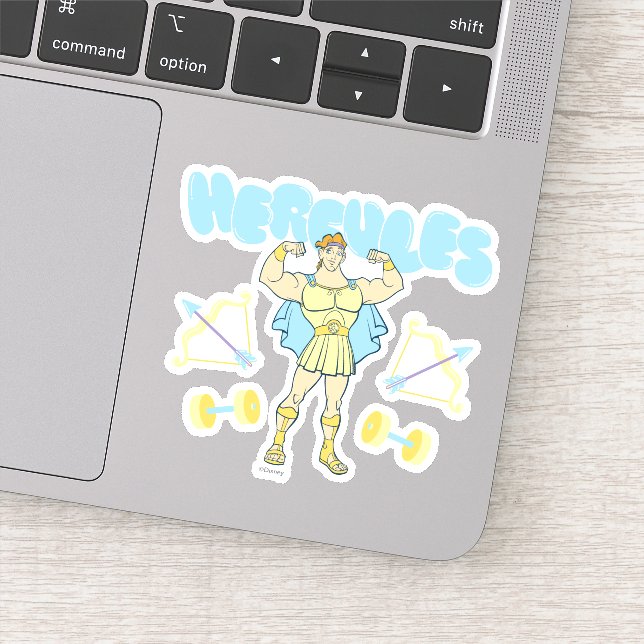 Pegatina Hercules Arrows and Dumbbells Flex Sticker (Detalle)
