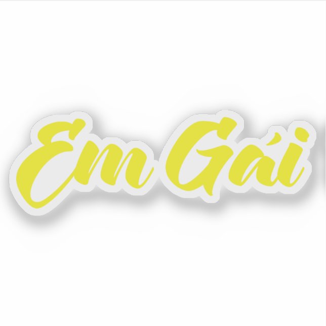 Pegatina Hermana vietnamita (joven) - Em Gái ~ Tien Viene (Anverso)