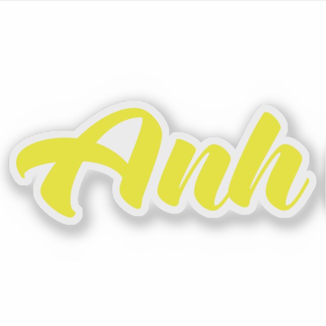 Pegatina Hermano Vietnamita - Anh ~ Tien Viene Idioma (Anverso)