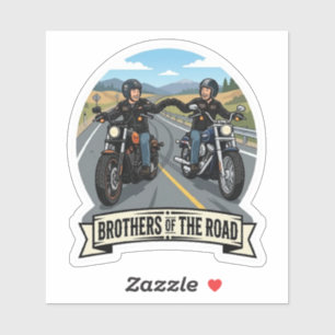 Pegatina Hermanos De La Carretera Motocicleta Biker Vinilo