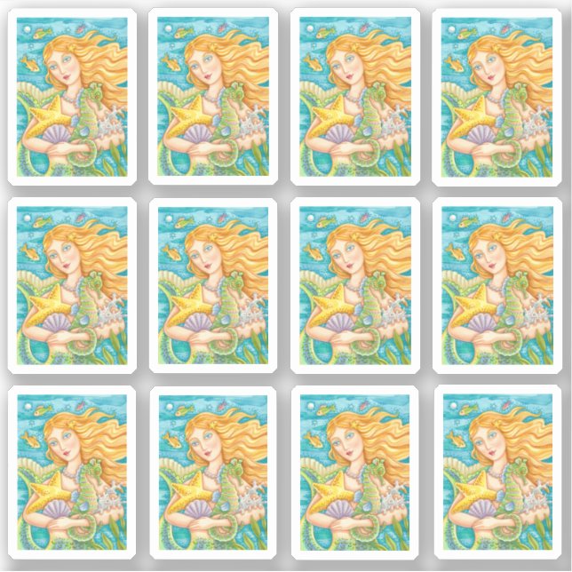 PEGATINA HERMOSA COMERCIALIDAD, TRASTORNOS DE PESCADO Y MAR (Anverso)