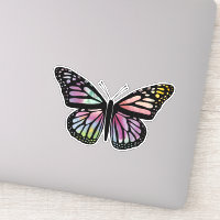 Hermosa mariposa color agua