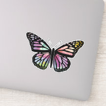 Hermosa mariposa color agua