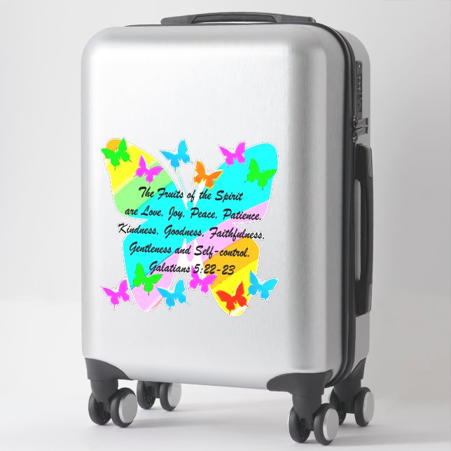 PEGATINA HERMOSA MARIPOSA GALATIANA 5 (Maleta)