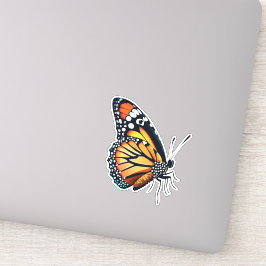 Pegatina Hermosa mariposa multicolor