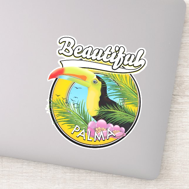 Pegatina Hermosa Palma, logotipo toscano (Detalle)