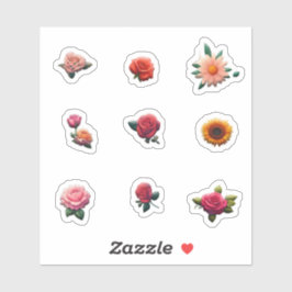 Pegatina Hermosas flores