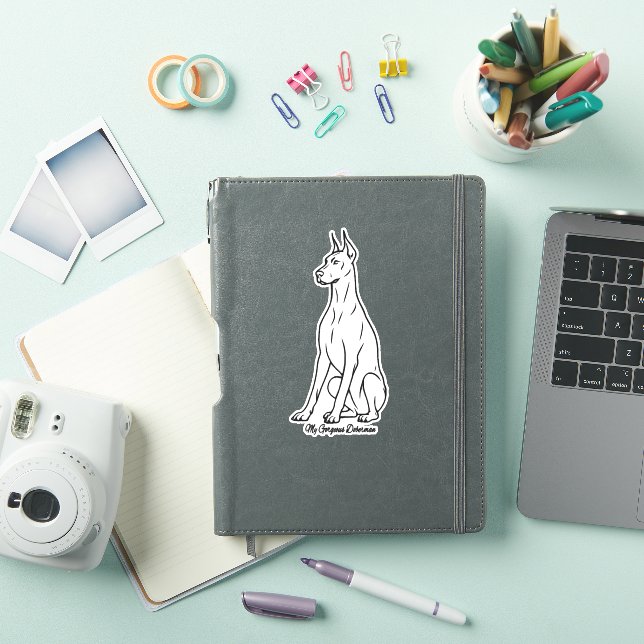 Pegatina Hermoso Doberman  (Funda para iPad)