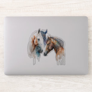 Pegatina Hermoso estilo Caballos de estilo Boho Occidental