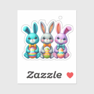 Pegatina Hermoso lindo, colorido 3 de Pascua