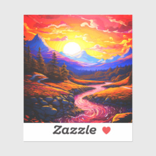 Pegatina Hermoso paisaje