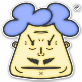 Pegatina Herr Mustache cara personalizado v2