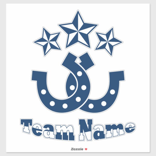 Pegatina Herradura Personalizada personalizado (Hoja)