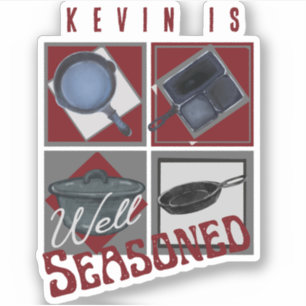 Pegatina Hierro Fundido Bien Marcado