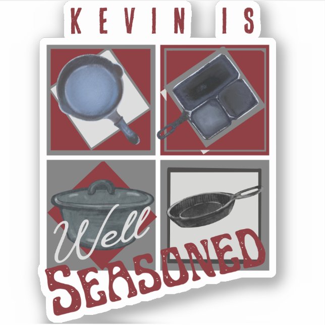 Pegatina Hierro Fundido Bien Marcado (Anverso)