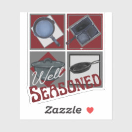 Pegatina Hierro Fundido Bien Marcado