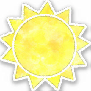 Pegatina Hígado amarillo de sol