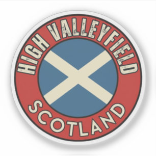 Pegatina High Valleyfield, Escocia