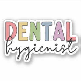 Pegatina Higienista Dental RDH Registrado Higienista Dental
