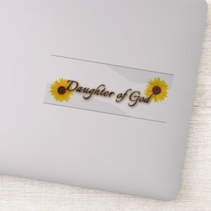Pegatina Hija de Dios clara