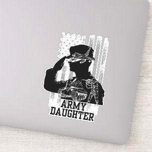 Pegatina Hija del ejército