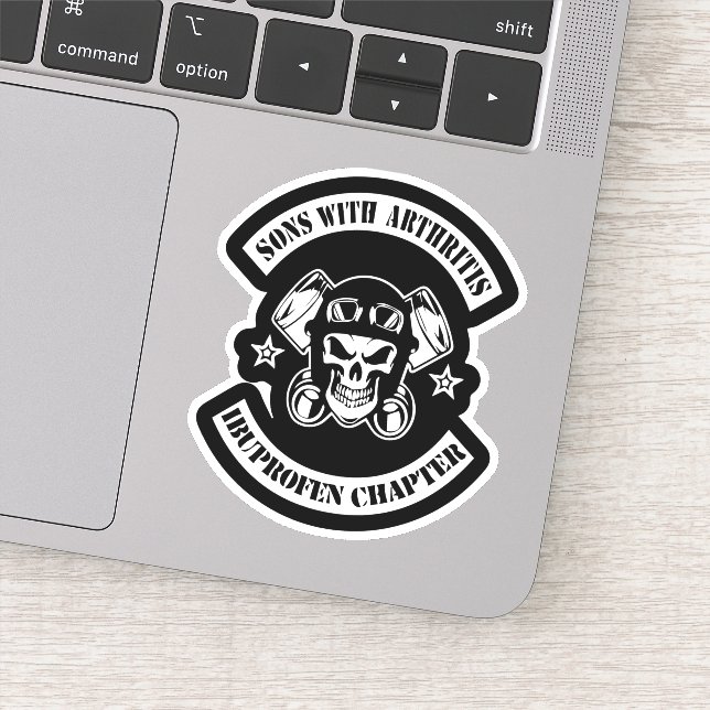 Pegatina Hijos con artritis Capítulo ibuprofeno (Detalle)