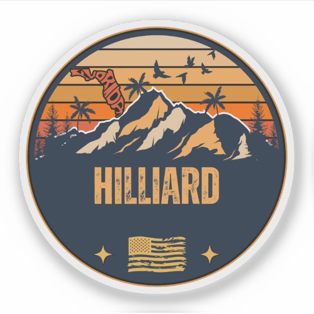 Pegatina Hilliard, Florida  (Anverso)