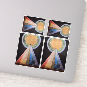 Pegatina Hilma Af Klint, Altarpiece Nº 1, Resumen de Arte