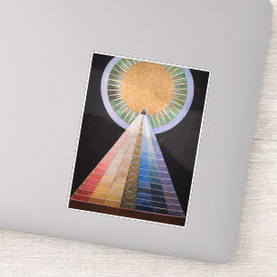 Pegatina Hilma Af Klint, Altarpiece Nº 1, Resumen de Arte