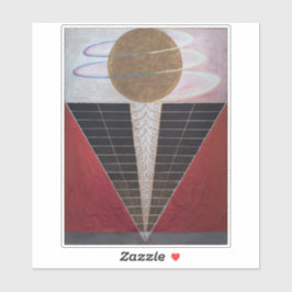 Pegatina Hilma Af Klint, Altarpiece Nº 2, Resumen de Arte