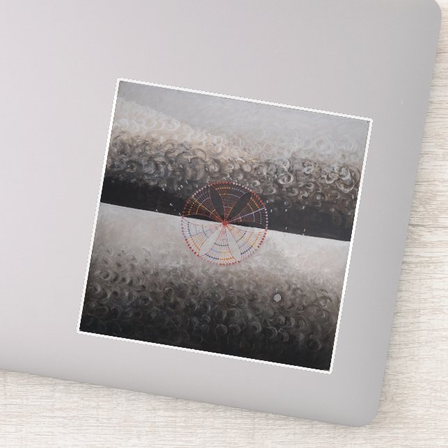 Pegatina Hilma Af Klint, El Cisne Nº 10, Arte Resumen (Detalle)